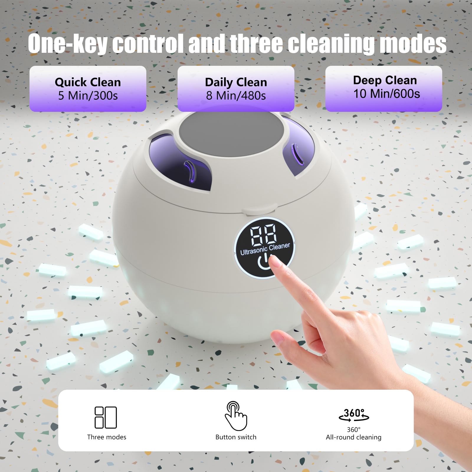 Compact portable design in ABS plastic