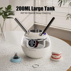 Stainless steel inner components and 200ml capacity