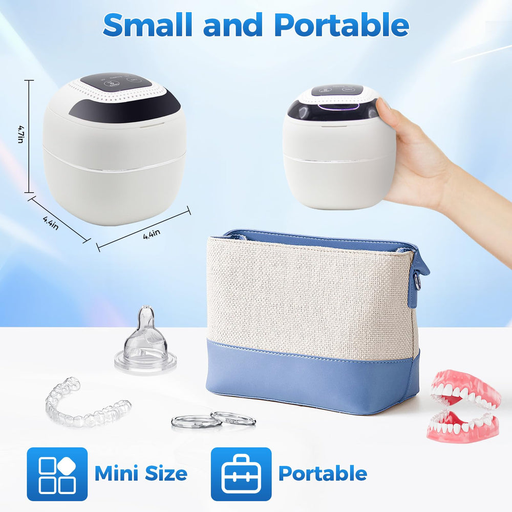 UV light sterilization feature active in the cleaner