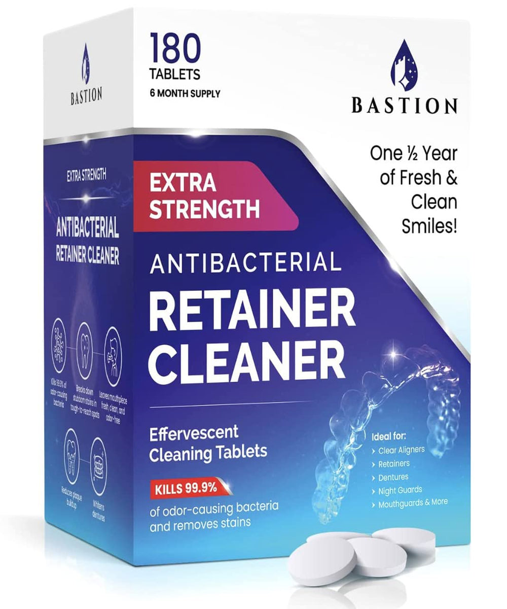 Box of Retainer Cleaner and Denture Cleanser with 180 tablets
