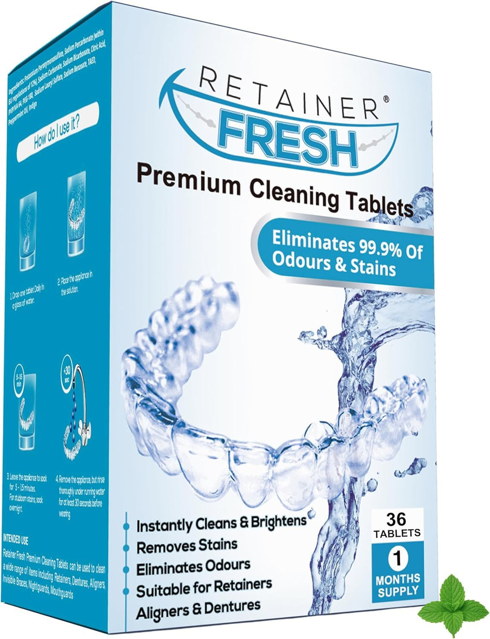 Box of Retainer Cleaner Tablets — 36 count