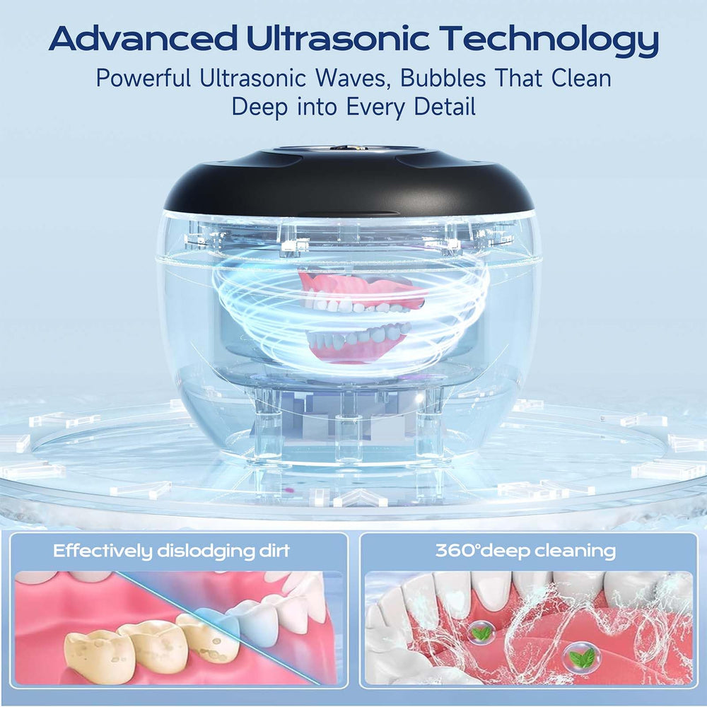 Retainer cleaner UV light for hygienic cleaning