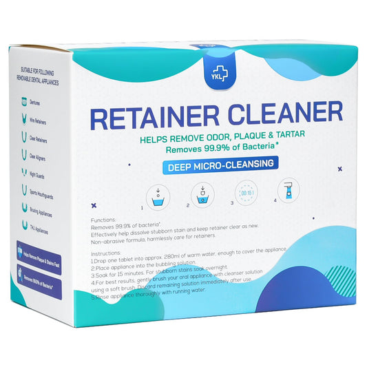 Individual foil-wrapped cleaner tablet