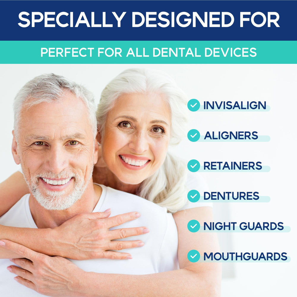 Multi-purpose cleaner for retainers Invisalign dentures