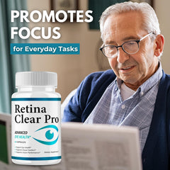 Close-up of Retina Clear Pro capsules