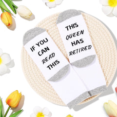 Bracelet with inspirational message card featuring a retirement quote