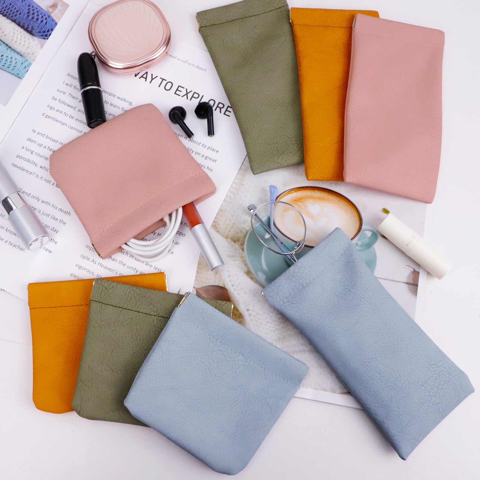 RETON glasses case olive green travels light and organized.