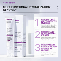 RETZLA Eye Cream application under-eye, smooth texture for gentle care and moisture.