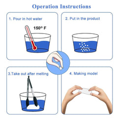 Reusable beads with enough material for many temporary teeth