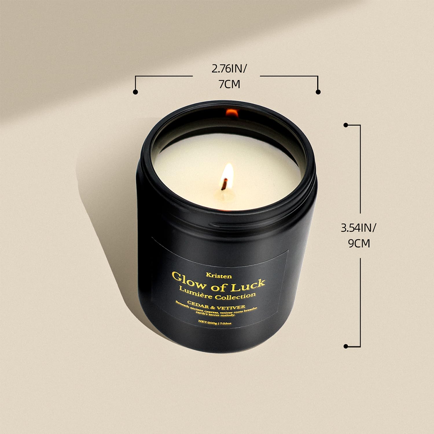 Reusable black jar with lid preserved fragrance