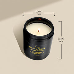 Reusable black jar with lid preserved fragrance