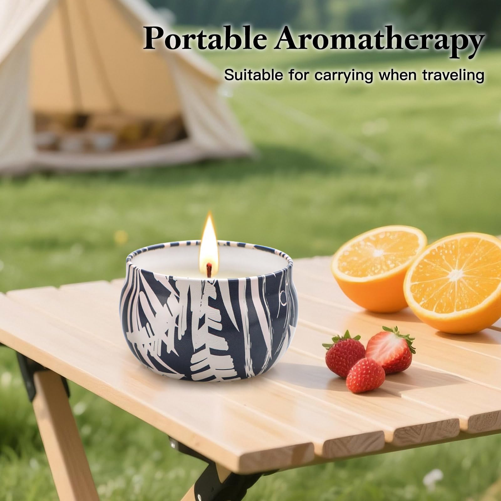 Empty candle tins reusable as small storage or plant containers