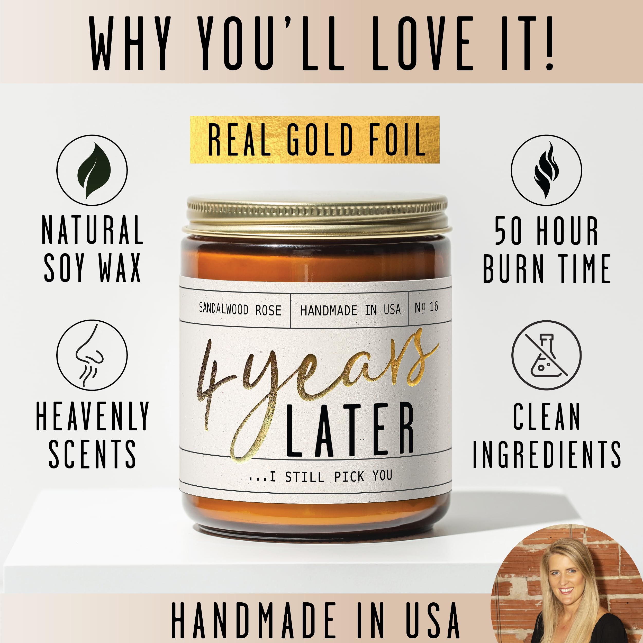 Reusable glass jar candle