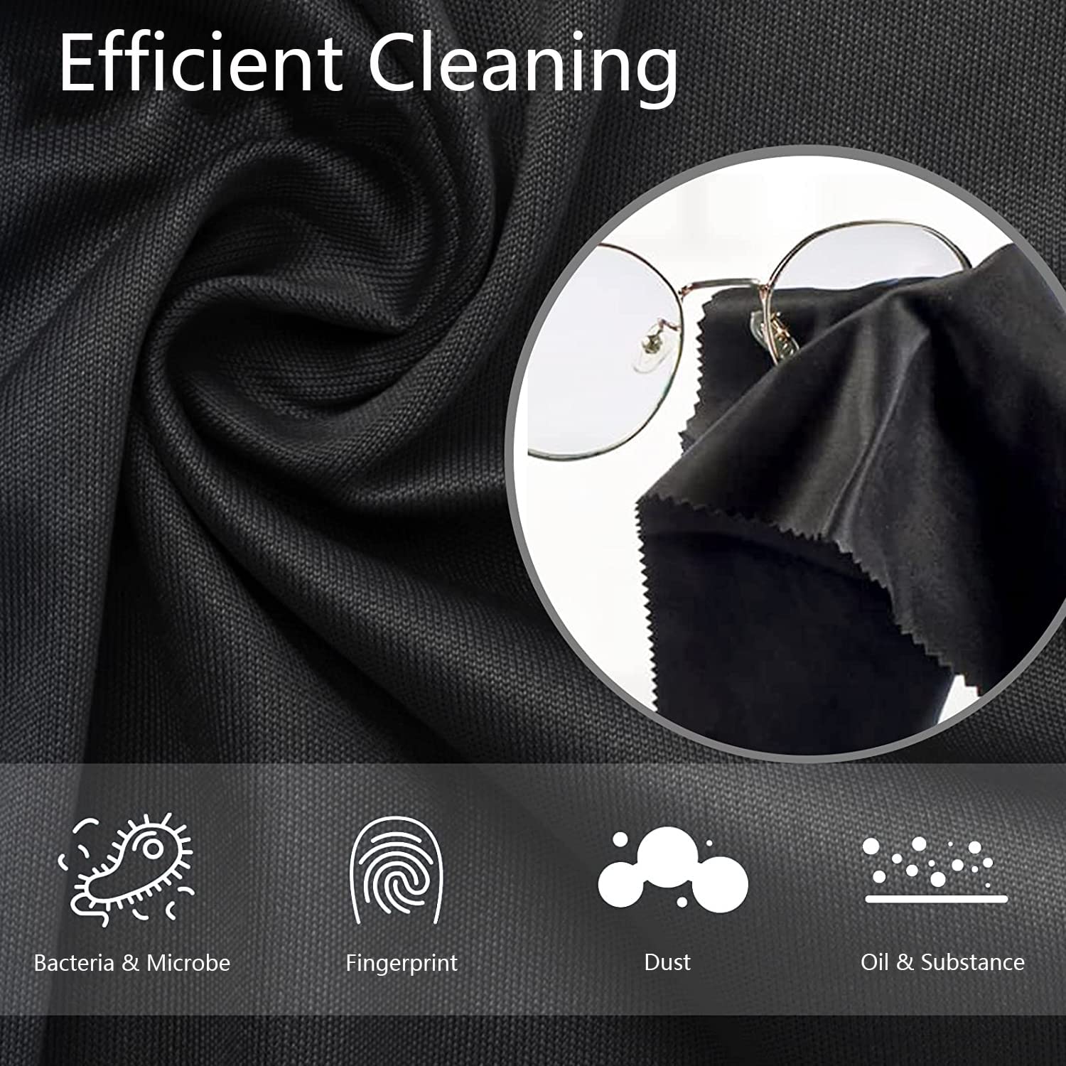 Reusable microfiber cleaning cloths drying after wash