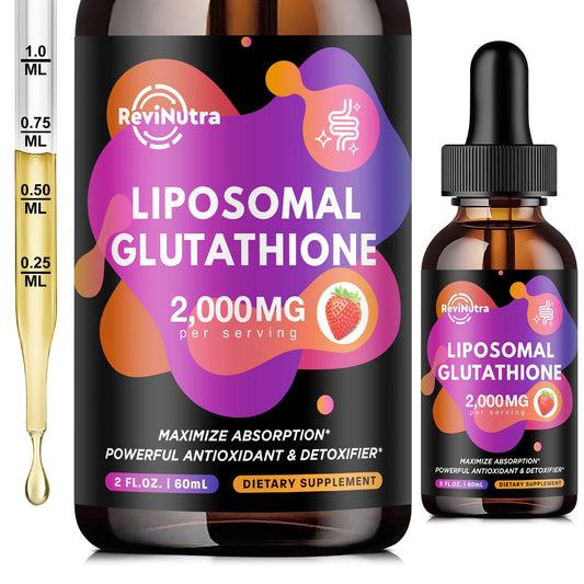 ReviNutra Liposomal Glutathione 2000mg bottle – front view