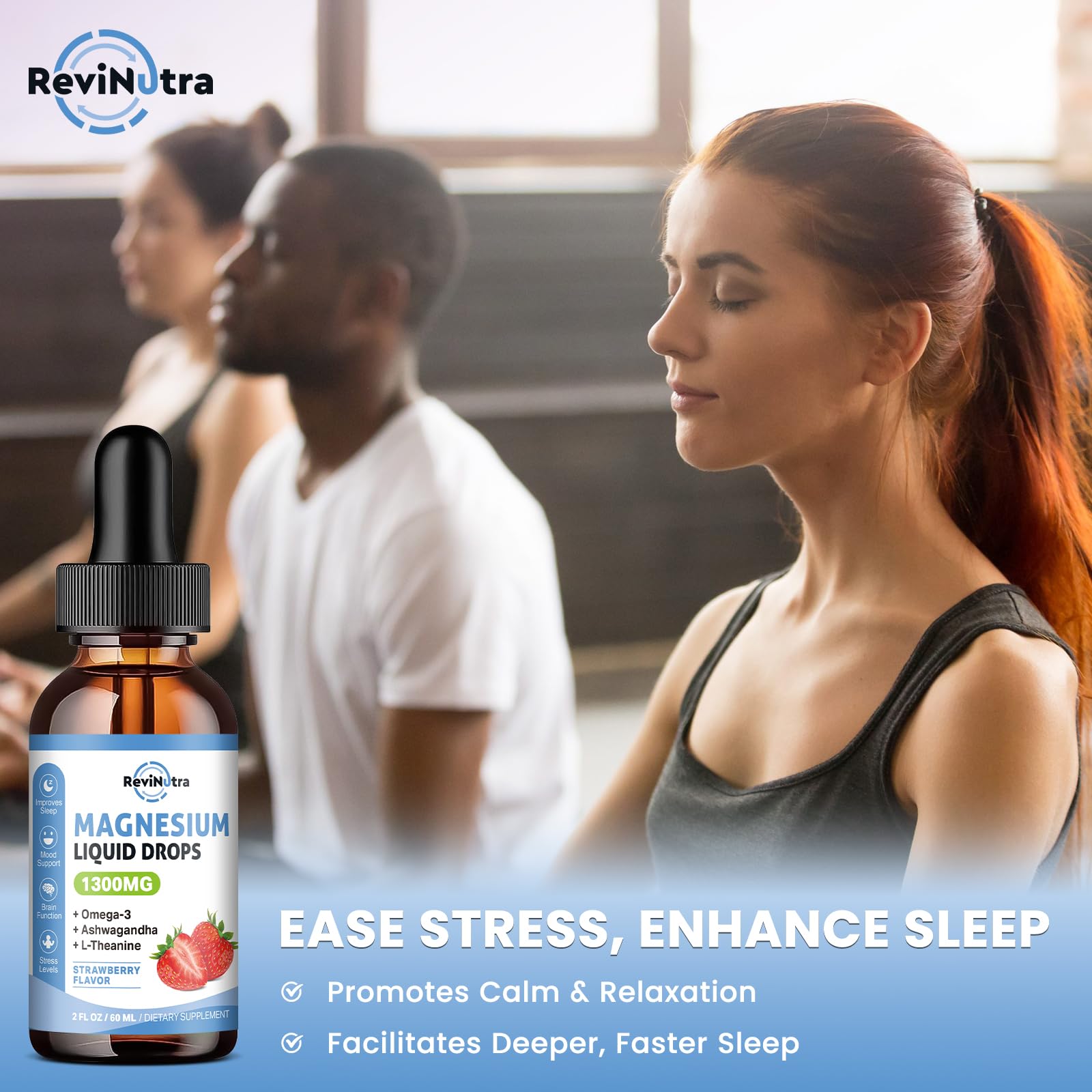 Potassium and trace minerals included in ReviNutra magnesium drops