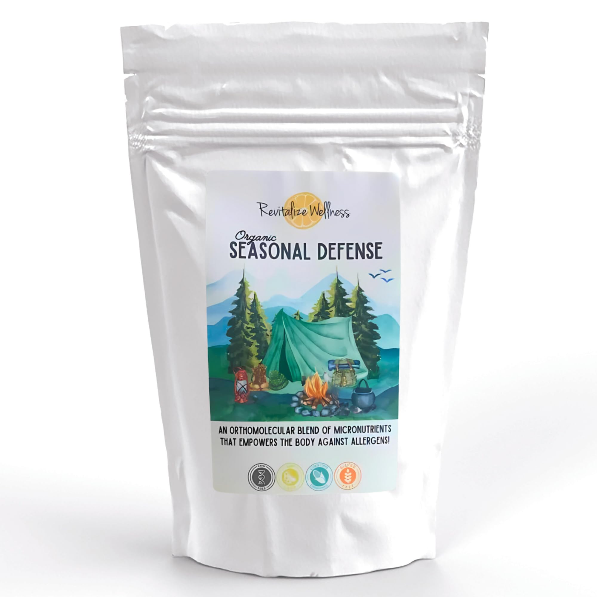 Revitalize Wellness Seasonal Defense Powder bottle front label