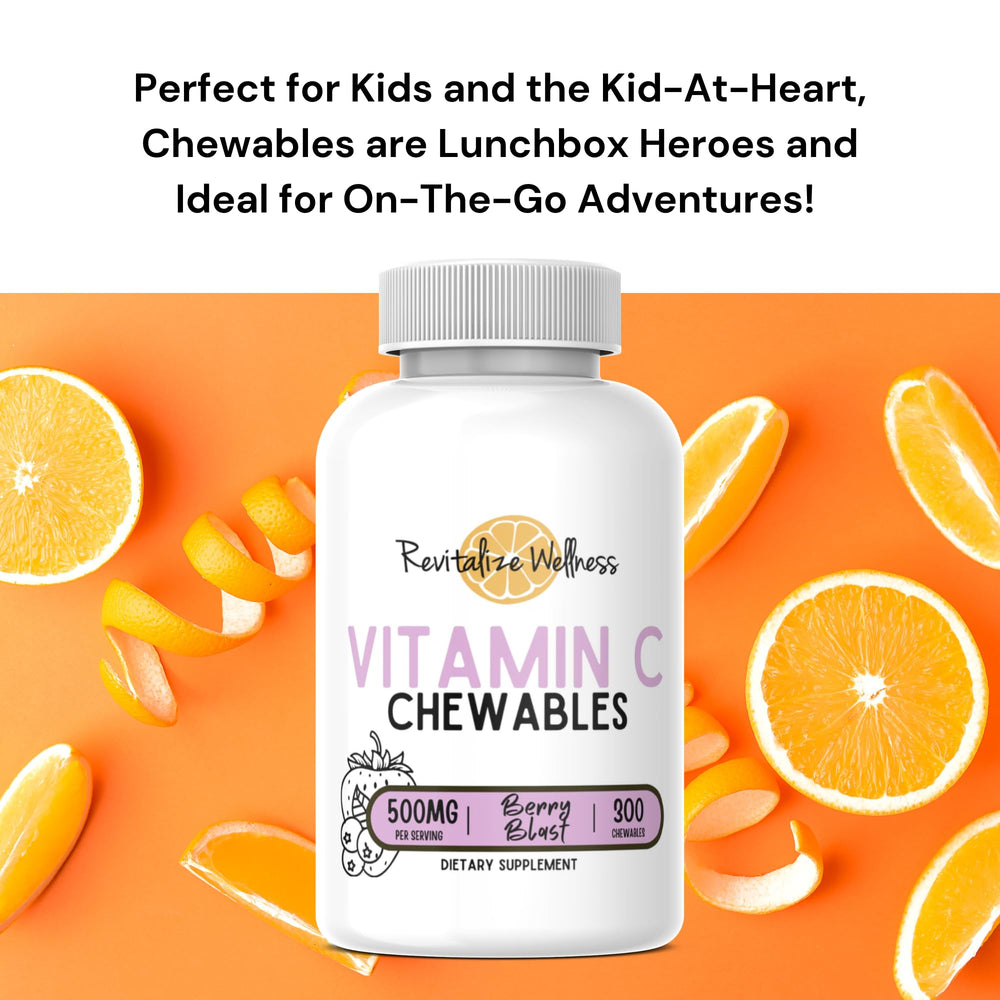 Revitalize Wellness Vitamin C Chewables bottle label