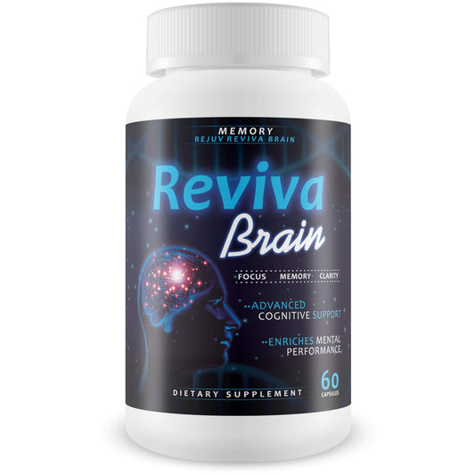 Reviva Brain Memory Rejuv bottle on white background