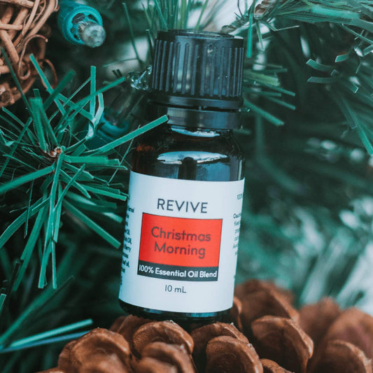 Diffuser with Christmas Morning essential oil aroma in a room