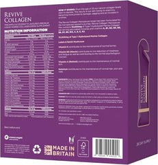 Close-up of product label showing high-strength marine collagen