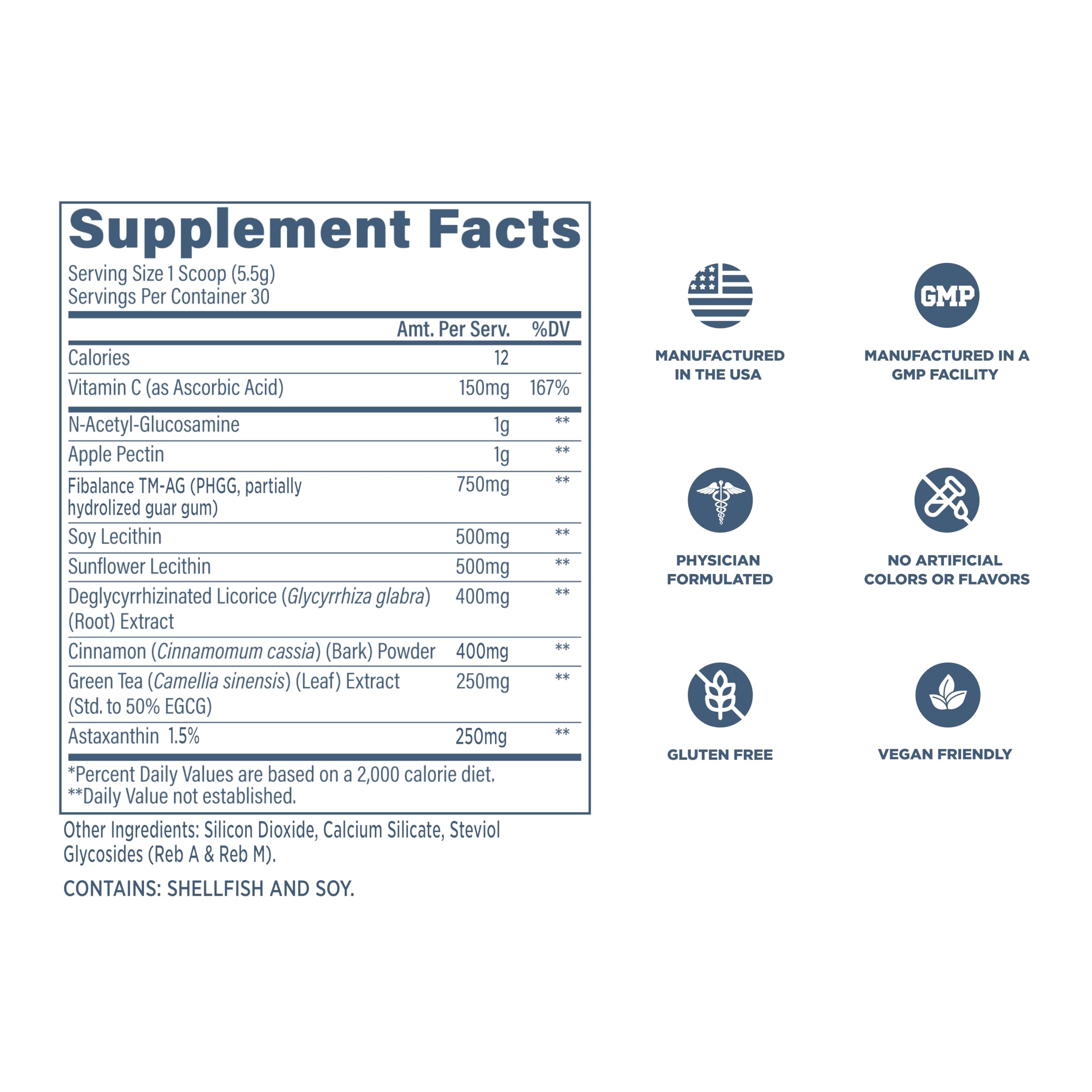Revive MD GI Plus cinnamon bark powder detail in blend