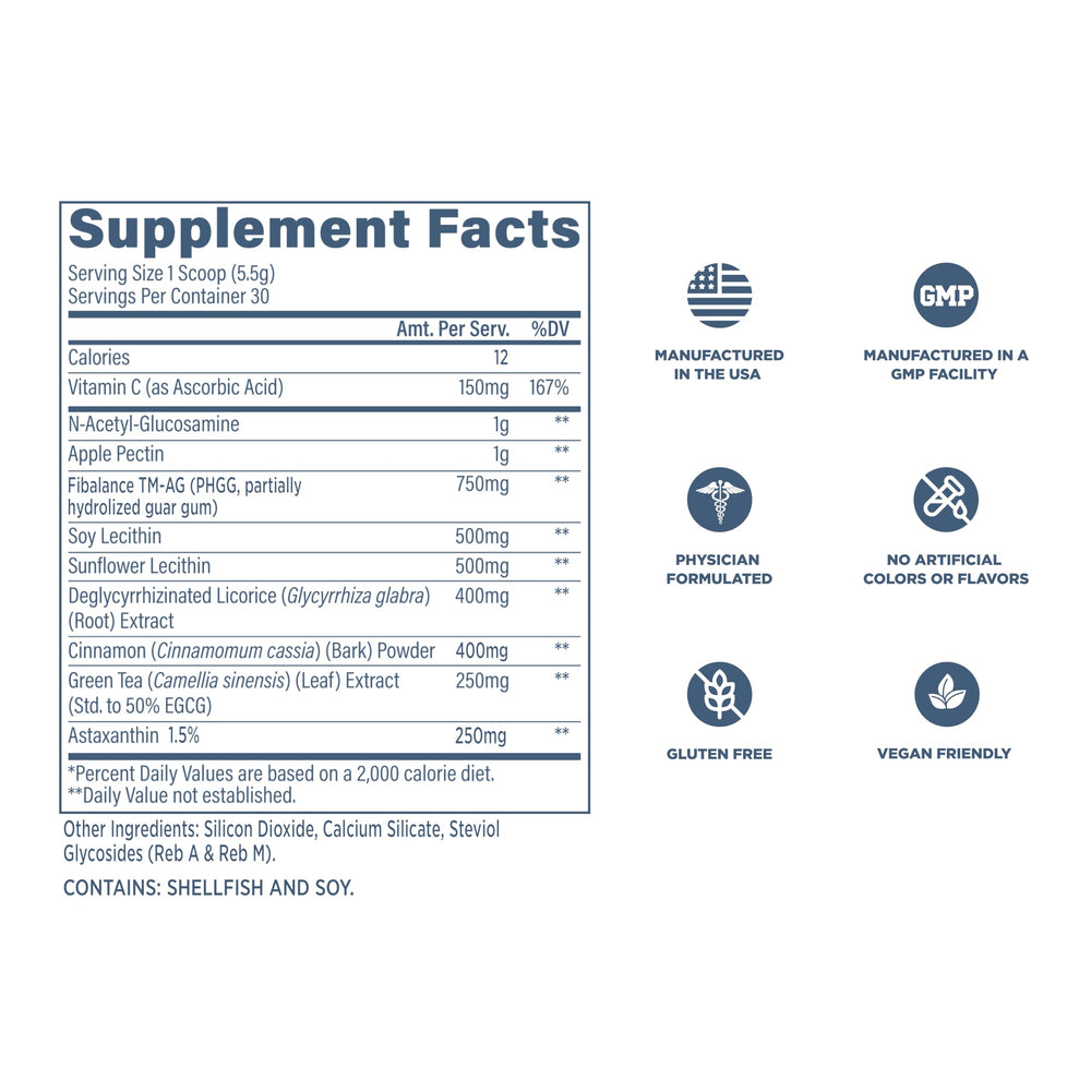 Revive MD GI Plus cinnamon bark powder detail in blend