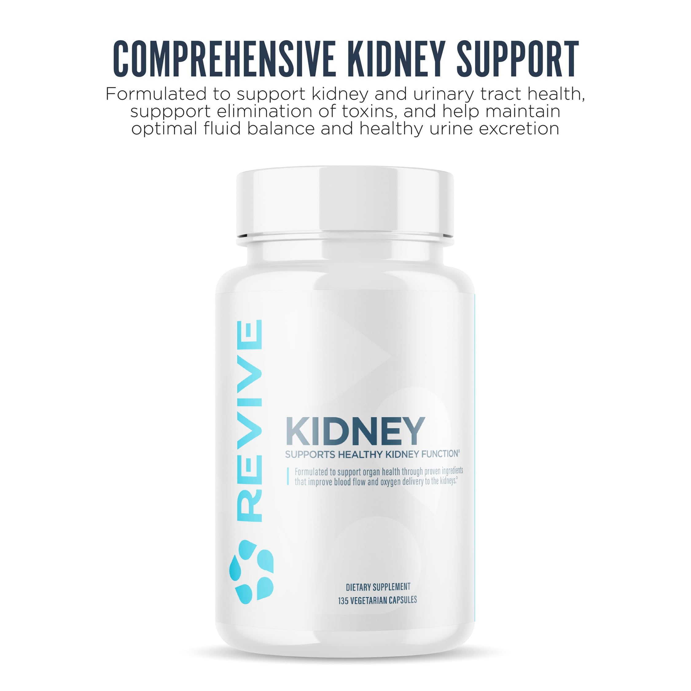 Close-up of kidney health capsules