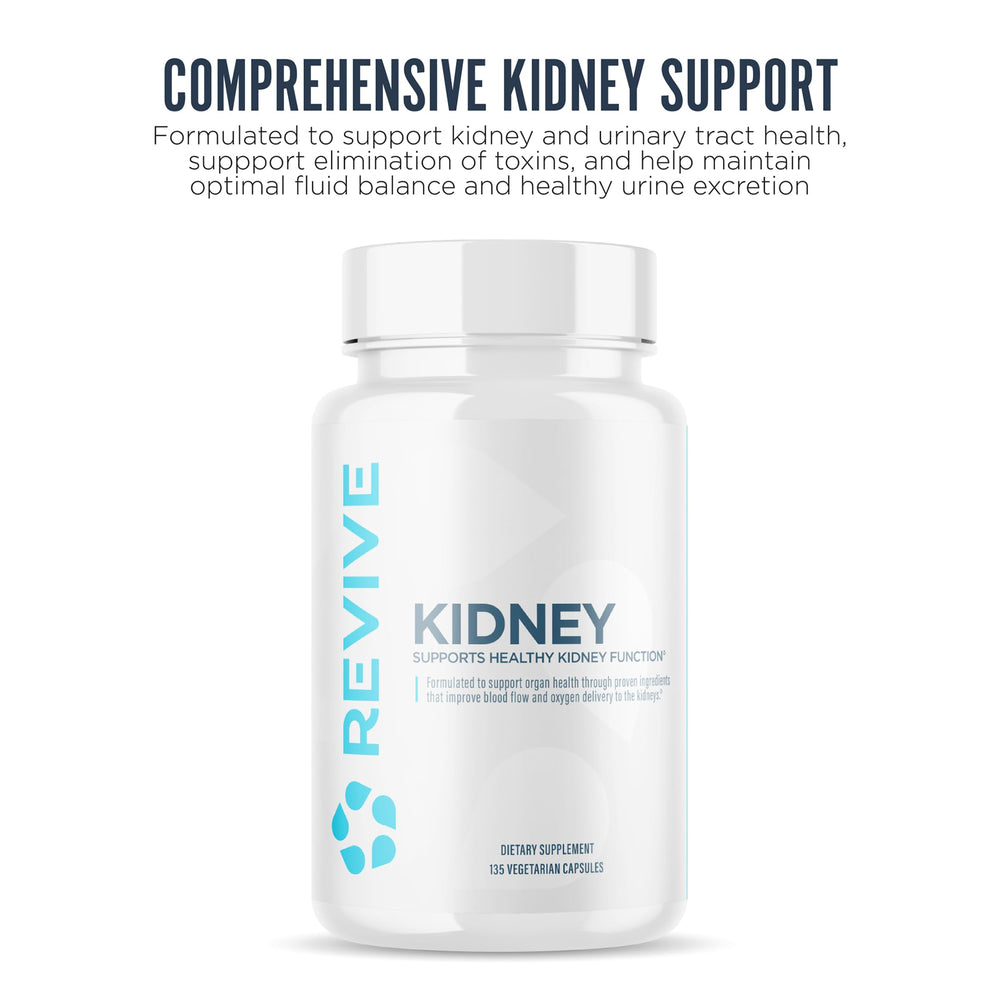 Close-up of kidney health capsules