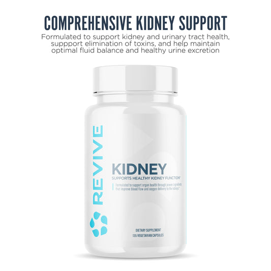 Close-up of kidney health capsules