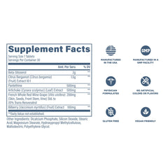 Revive MD Lipid Support Artichoke Extract panel for overall wellness support.