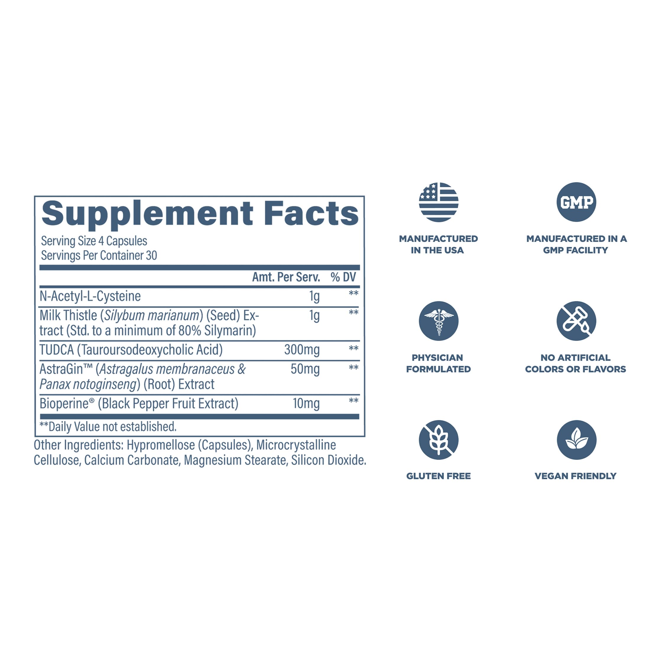 TUDCA bile salt feature on Revive MD packaging indicating bile processing support