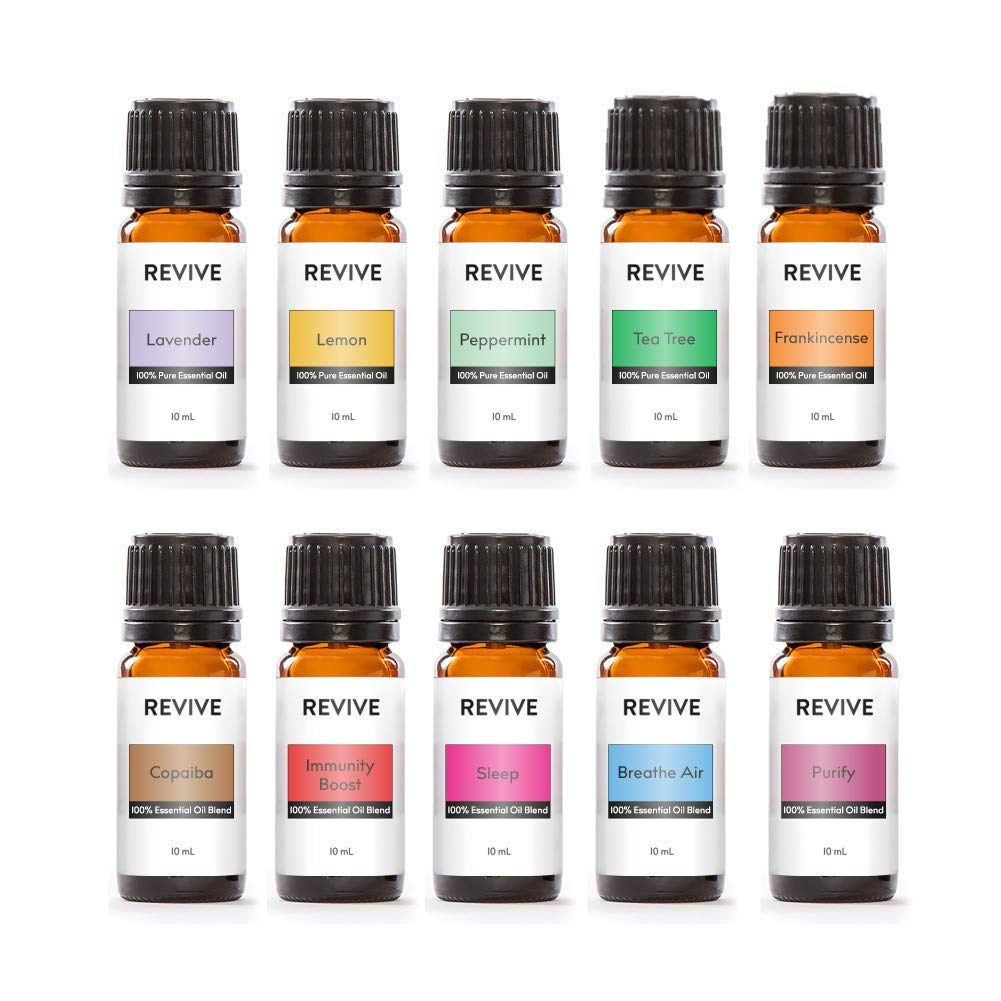 REVIVE Starter Kit – 10 full-sized essential oil bottles and blends