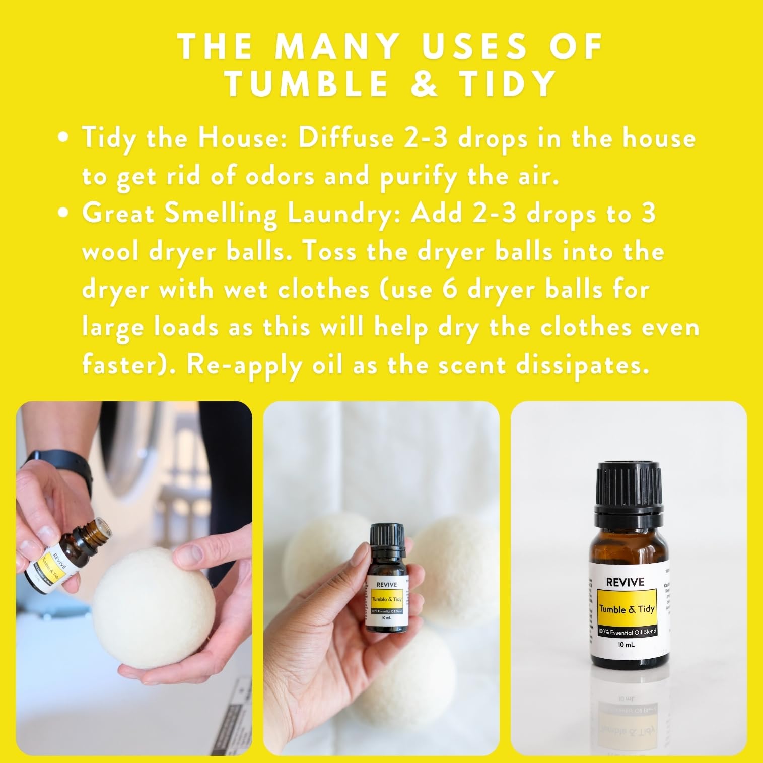 Tumble & Tidy used with unscented dryer sheet for laundry scent