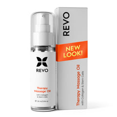 REVO Anti-Cellulite Massage Oil bottle with citrus aroma
