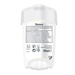 Texture close-up of Rexona cream-stick for smooth, even coverage.