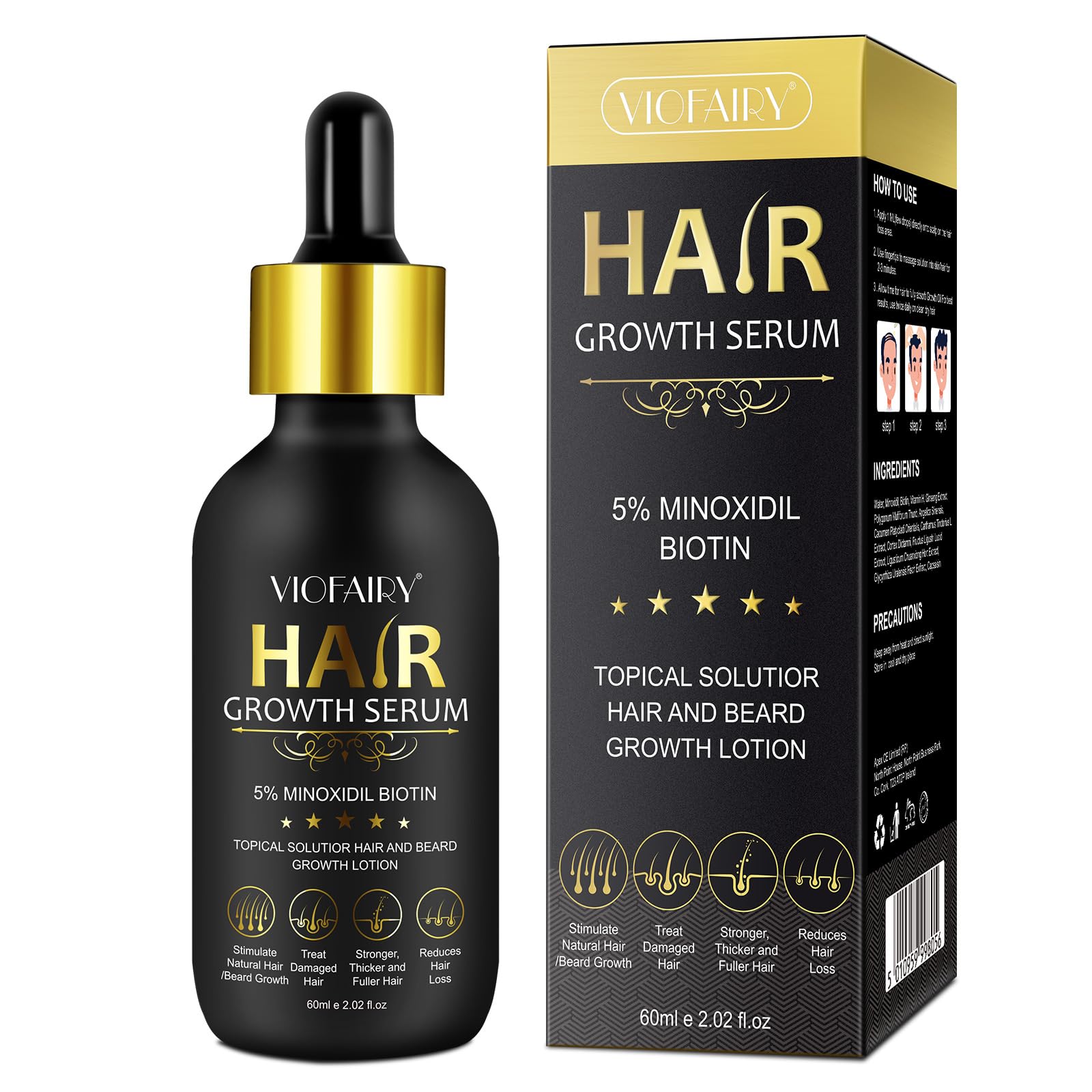 RHBESTOK 5% Minoxidil bottle for focused scalp treatment and hair support.