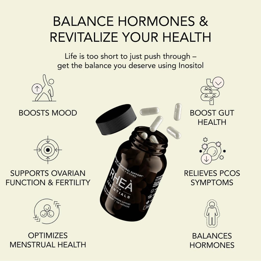 Infographic showing the 40:1 ratio of Myo-Inositol and D-Chiro Inositol