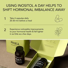 Vegan, sugar-free Inositol capsules from Rhea Essentials