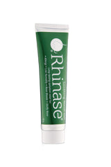 Rhinase allergy relief nasal gel bottle demonstrates dual-salt moisturization for everyday comfort.