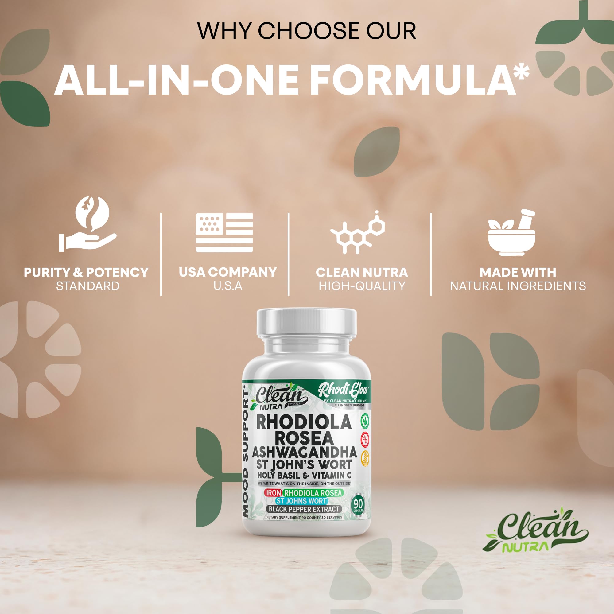 RhodiGlow Holy Basil capsules