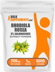 Rhodiola Rosea extract powder 3% salidrosides 200 mg per serving in a 1 kg container