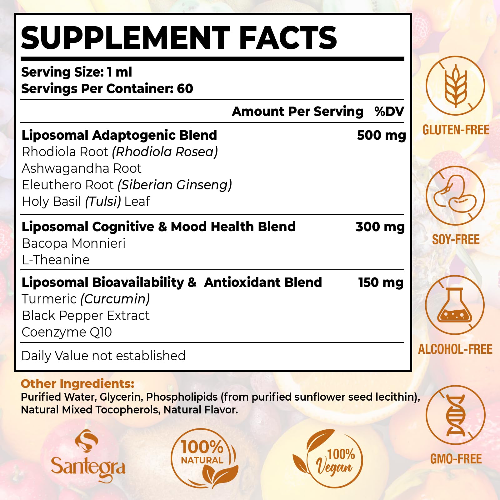 Liquid rhodiola with liposome technology for high absorption