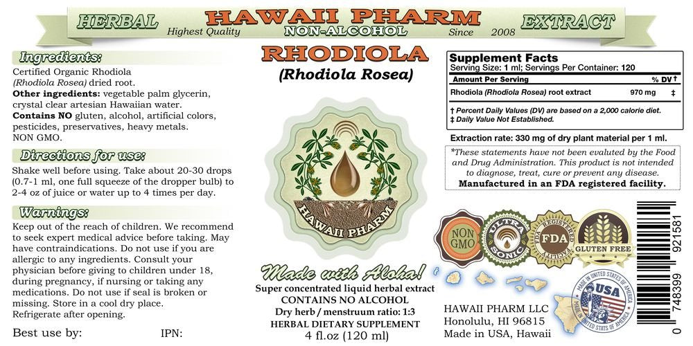 Dried Rhodiola Rosea root collection