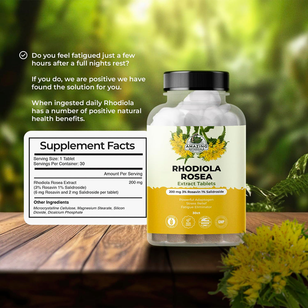 Packaging for Rhodiola Rosea extract tablets