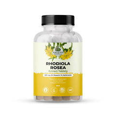 Rhodiola Rosea extract tablets bottle with 200mg per tablet