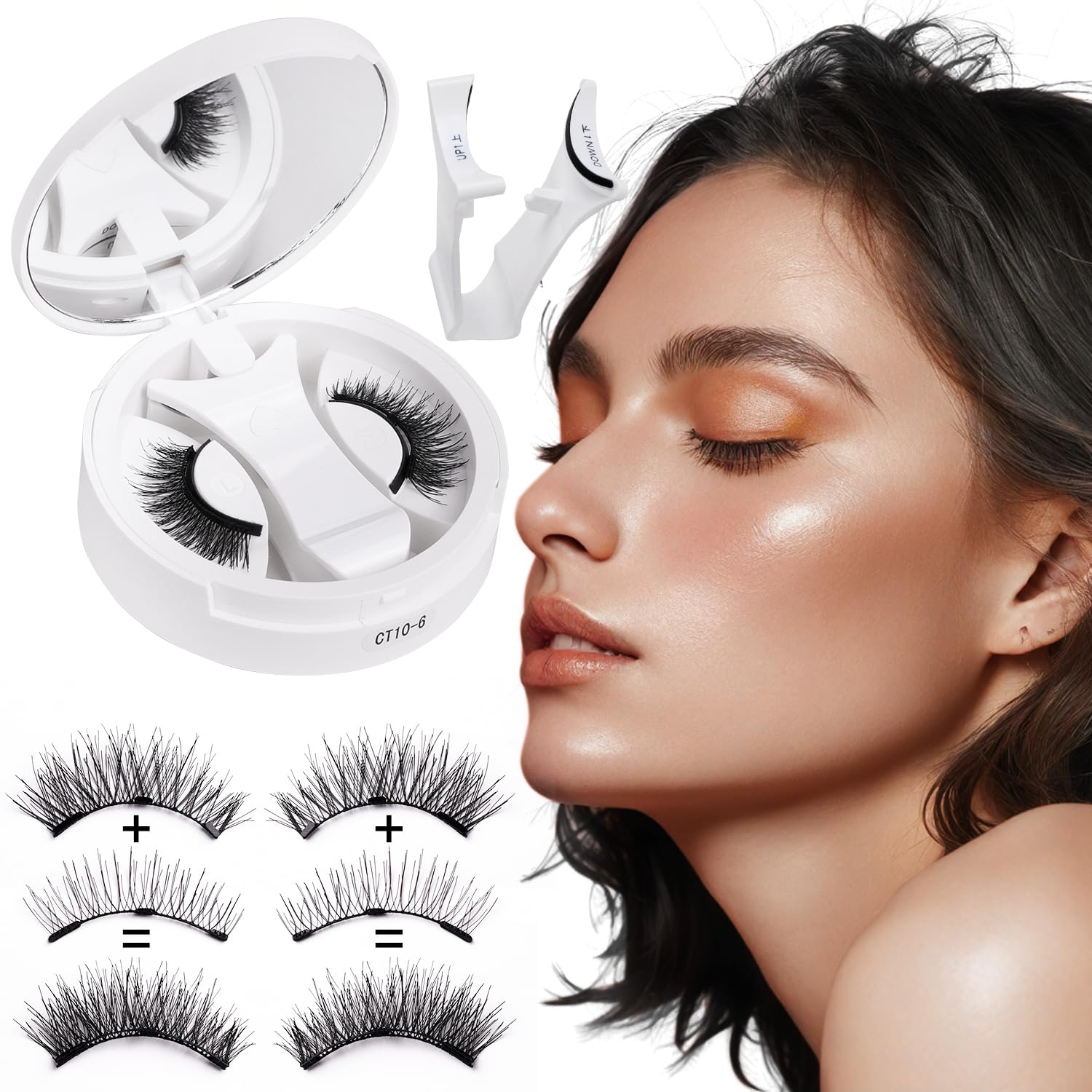 Rhostry Beginner-friendly magnetic eyelashes offering easy-to-apply, mess-free daily use.