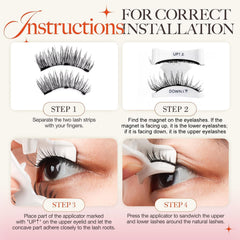 Rhostry No-glue magnetic lashes deliver comfortable wear with simple removal.