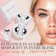 Rhostry Soft, lightweight synthetic fibers blend naturally with your lashes.