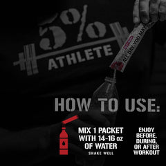 Athlete mixing ADYM BCAA powder in a shaker